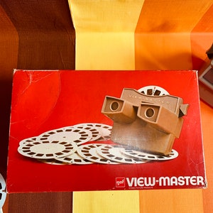 Vintage Rote Viewmaster Calimero Pol Gaf 70er Jahre Original Box Bild 6