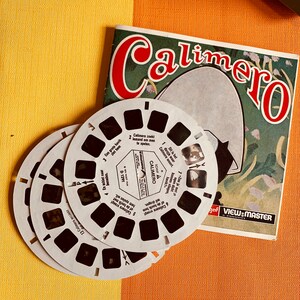 Vintage Rote Viewmaster Calimero Pol Gaf 70er Jahre Original Box Bild 4