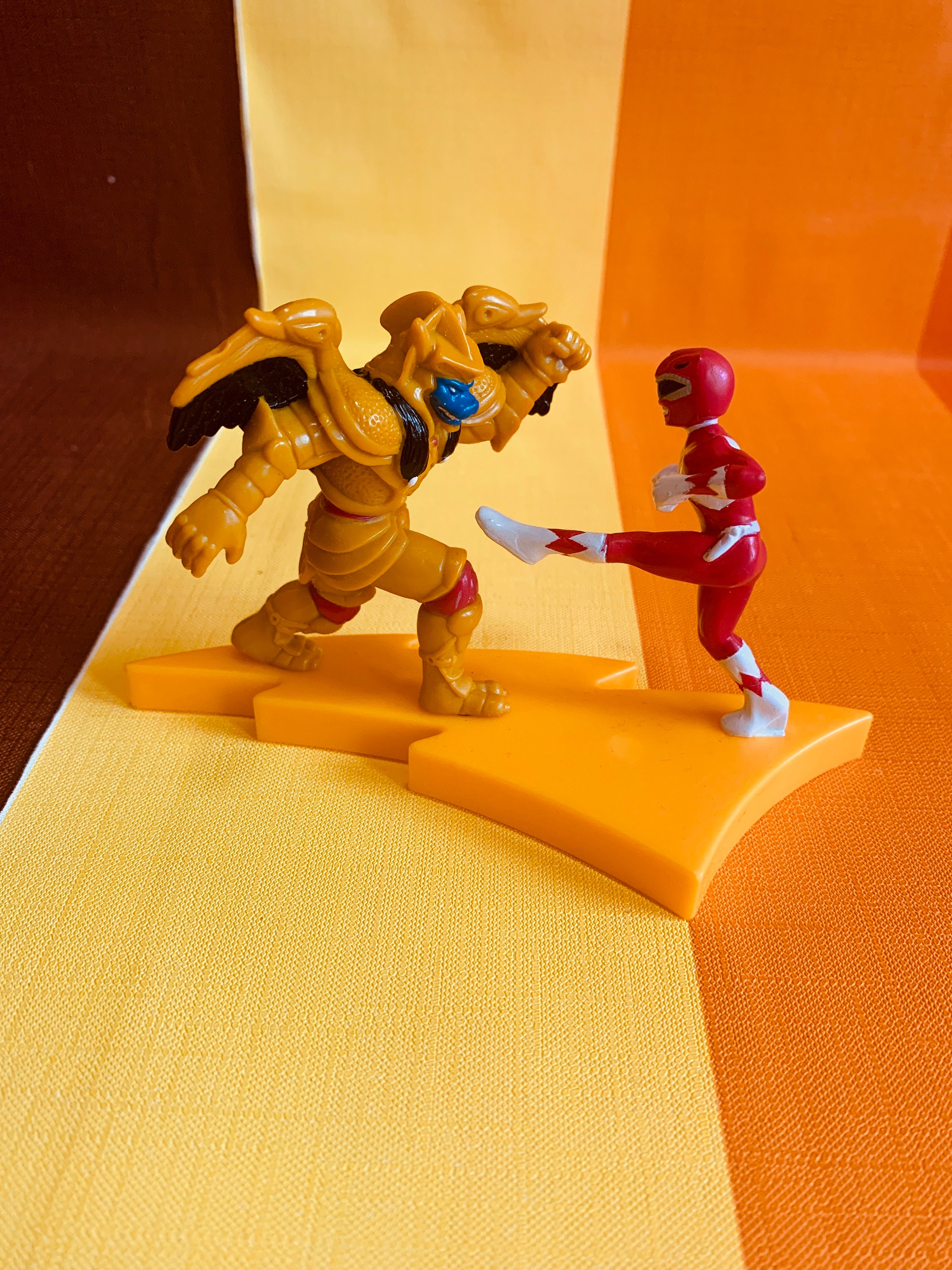 Vintage Power Rangers Action Figures: Red Ranger Vs Goldar, 1995 - Etsy