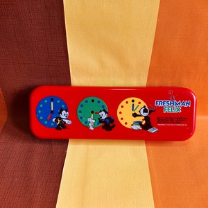 Vintage Pencase Felix The Cat Productions Freshman Felix 80s