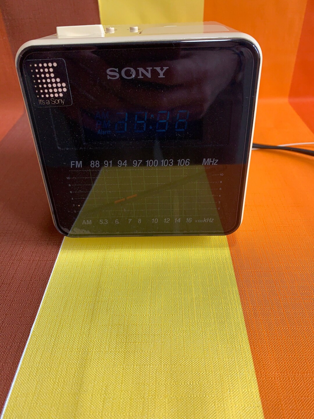 Vintage Digicube Digital Clock Radio Sony Etsy