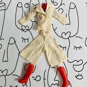 Vintage Sindy Doll Dress High Style 1977 Teenage Doll Fleur Pedigree Outfit