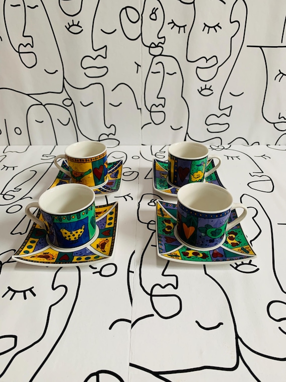 Vintage Tableware Altenkirchen Espresso Cup and Saucers Bavaria