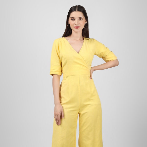 Yellow Jumpsuit - Etsy