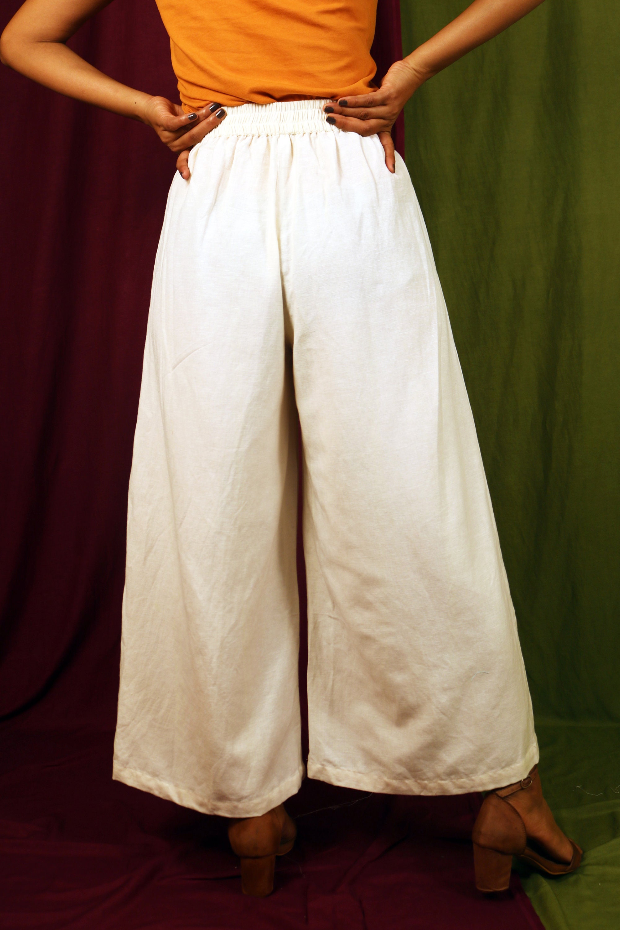 Custom Made Pleated Pant for Women Cream Linen Pant Formal Etsy UK
