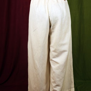 Custom made pleated pant for women, Cream linen pant, Formal pants, Made to order, Plus size image 2