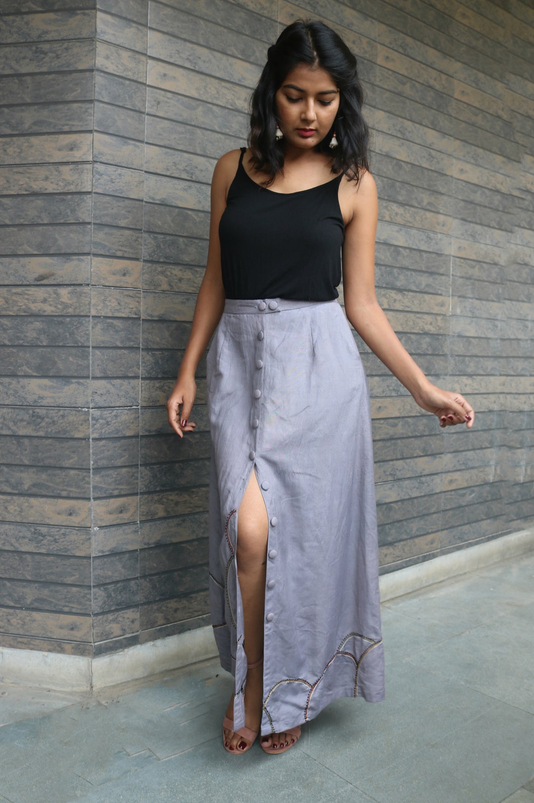 【Anyone more】Kenta Grey Washing Long Skirt il_1080xN.2492622300_ks7k.jpg