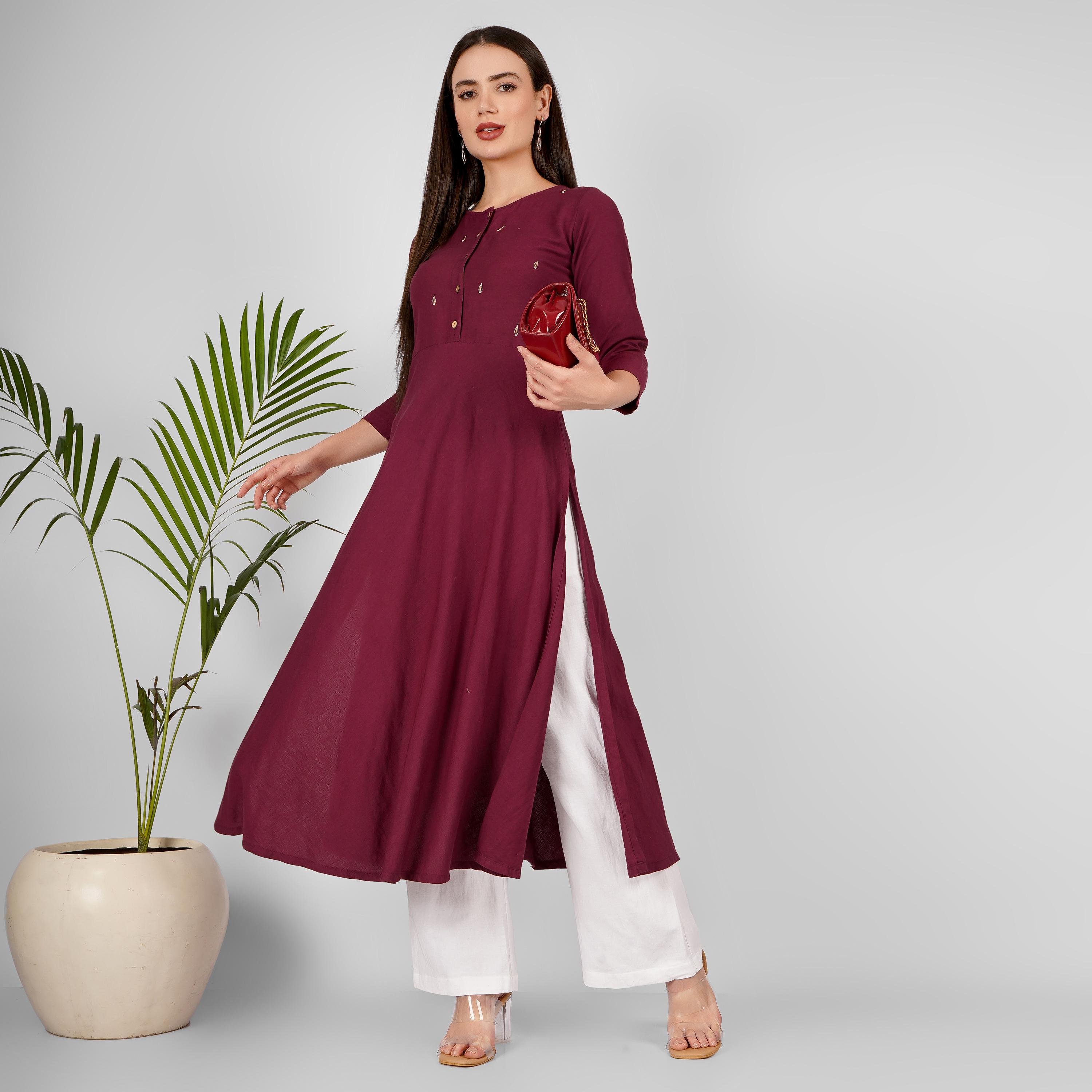 a line kurti dress SILVER FLORAL PRINTED A-LINE PRINCESS CUT KURTI – sutionline main image 0