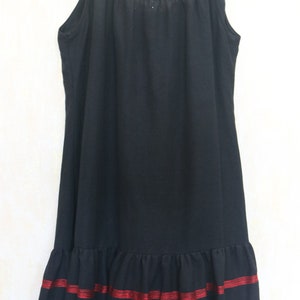 Skater dress for women, Black linen Dress, Linen tunic dress, Made to order, Custom made, Plus size imagem 6