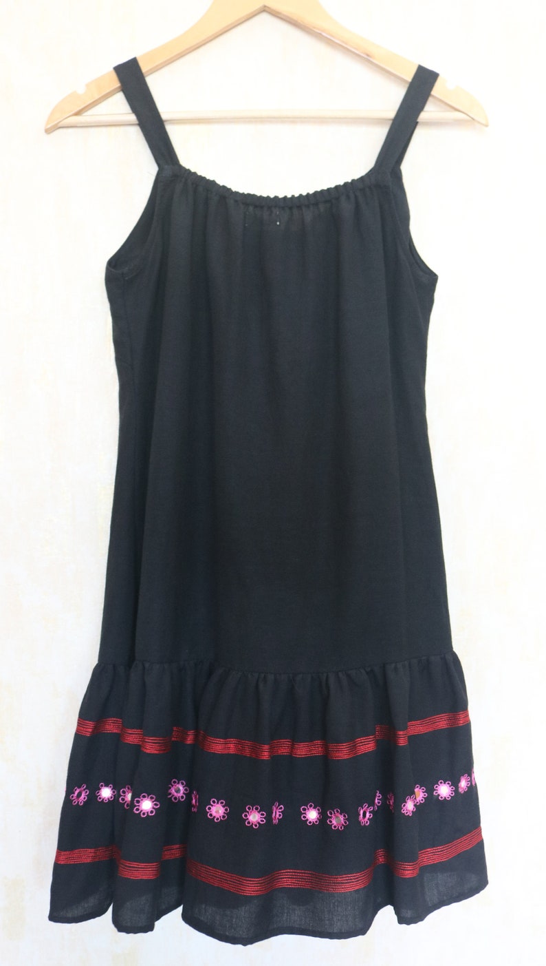 Skater dress for women, Black linen Dress, Linen tunic dress, Made to order, Custom made, Plus size imagem 6