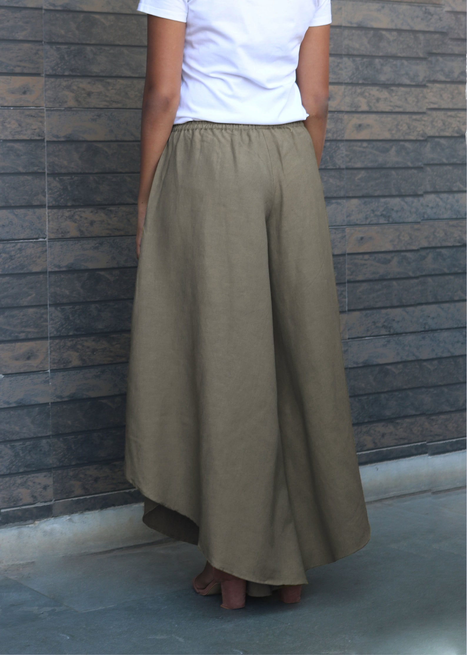 gray flare pants