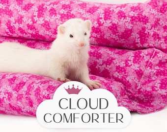 Cloud Comforter | Small 22" x 18" | Pinky Floral | Sleep Support Double-Layer 100% Cotton Fabric