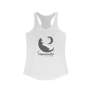 Ferretocracy Crepuscular Racerback Tank Top for Men/Women, Exercise Workout Sleeveless Top for Girls, Ferret Printed Gym Shirt image 2