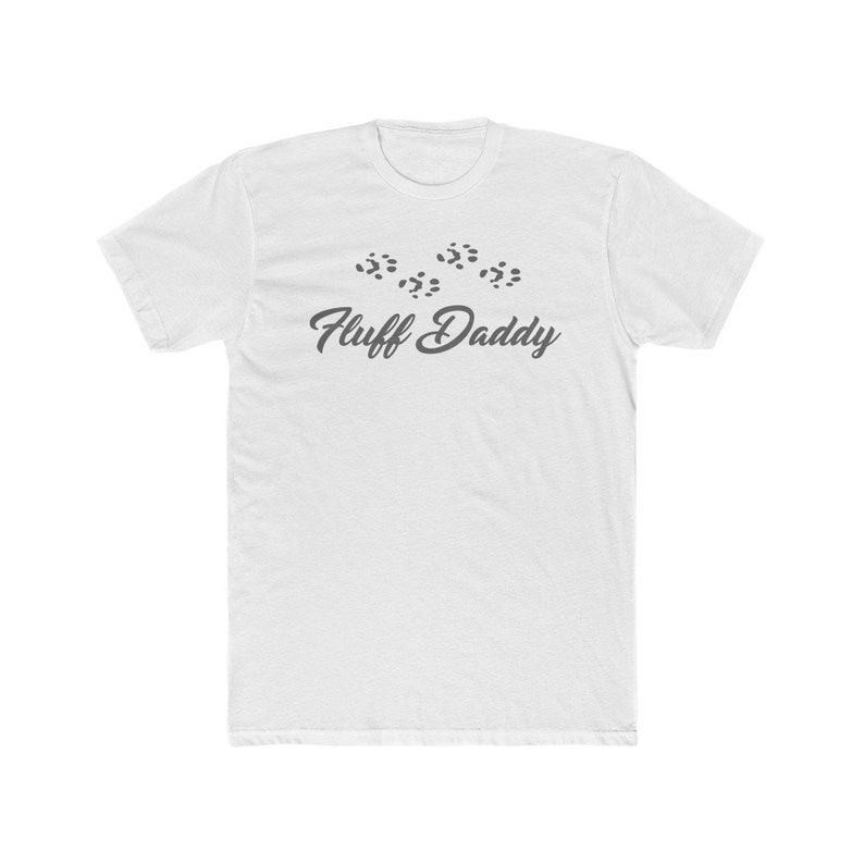 Fluff Daddy Graphic T Shirt, Crew Neck Short Sleeve Tees for Ferret Dad, Sleeveless Men's Summer Clothing, Gift for Him / Her image 2