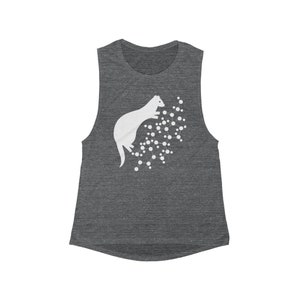 Ferretocracy Cortisol Flowy Scoop Muscles Tank, Unisex Exercise Tank for Women, Crop Ferret Top for Gym, Unique Design for Tank Lover image 1