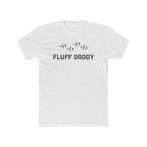 Printed Fluff Daddy Shirt, Crew Neck Sleeveless Men's Cotton T Shirt for Ferret Dad, Gift for Dad, Feel Pleasure Shirt for Him / Her image 2