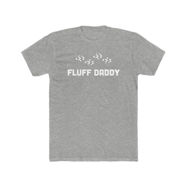 Printed Fluff Daddy Shirt, Crew Neck Sleeveless Men's Cotton T Shirt for Ferret Dad, Gift for Dad, Feel Pleasure Shirt for Him / Her image 5