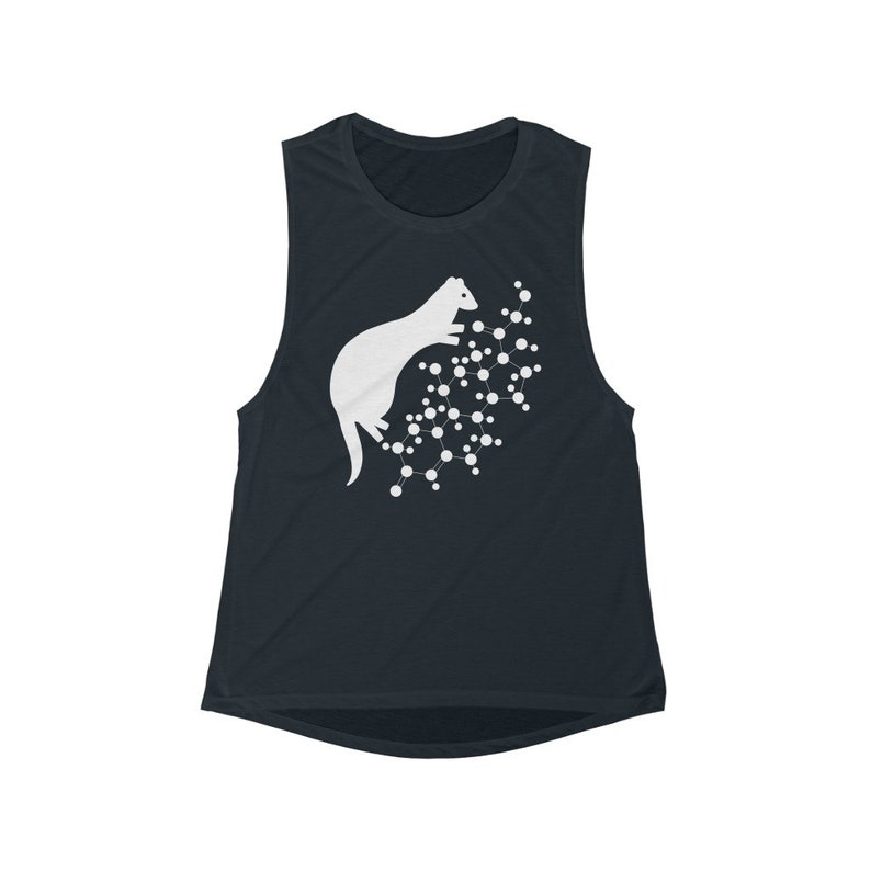 Ferretocracy Cortisol Flowy Scoop Muskel tank, Unisex Trainings tank für Frauen, Crop Ferret Top für Gym, Einzigartiges Design für Tank Liebhaber Bild 3