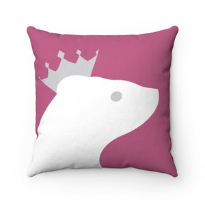 Unique Ferret Themed Throw Pillow for Ferrents, Mom/Dad Gift, Home Decor, Square Decor image 2