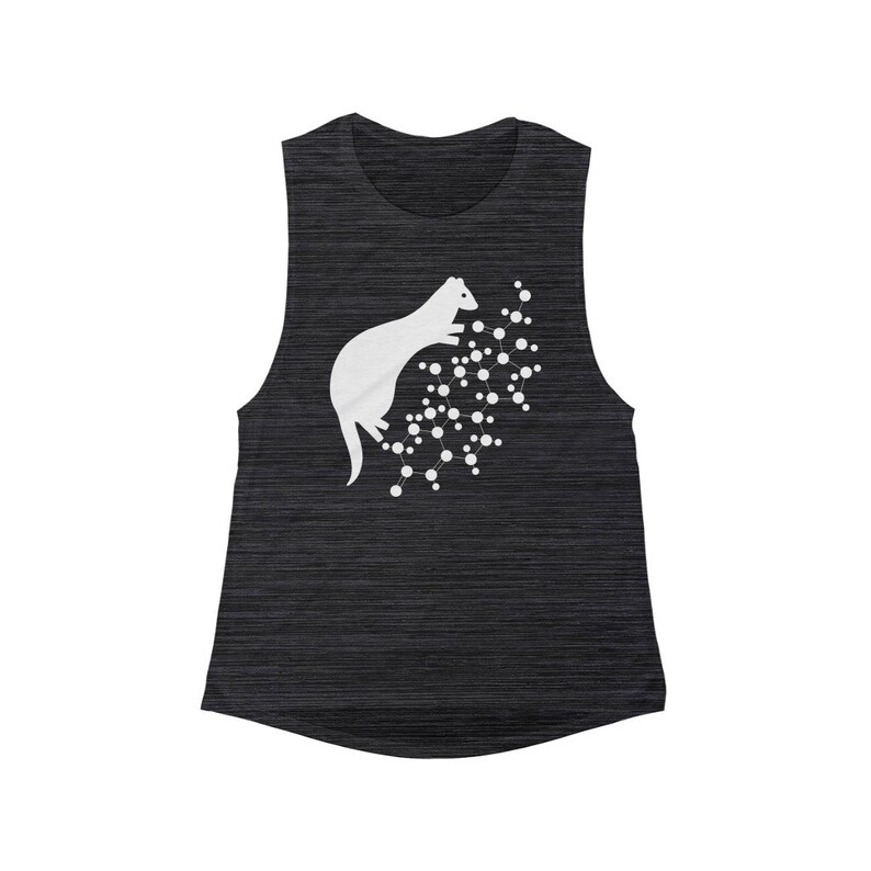 Ferretocracy Cortisol Flowy Scoop Muscles Tank, Unisex Exercise Tank for Women, Crop Ferret Top for Gym, Unique Design for Tank Lover image 2