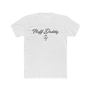 Printed Fluff Daddy Cotton T Shirt, Crew Neck Short Sleeve T Shirt for Dad, Gift Idea for Ferret Lover, Pleasure Shirt for Summer image 2