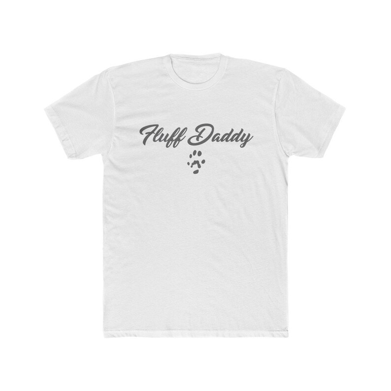 Printed Fluff Daddy Cotton T Shirt, Crew Neck Short Sleeve T Shirt for Dad, Gift Idea for Ferret Lover, Pleasure Shirt for Summer image 2