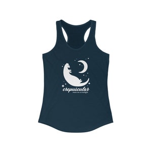 Ferretocracy Crepuscular Racerback Tank Top for Men/Women, Exercise Workout Sleeveless Top for Girls, Ferret Printed Gym Shirt image 1