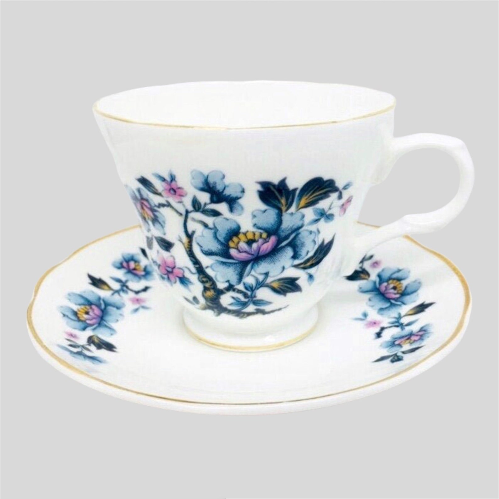 Sadler Wellington Tea Cup and Saucer Vintage Fine Bone China Etsy Canada