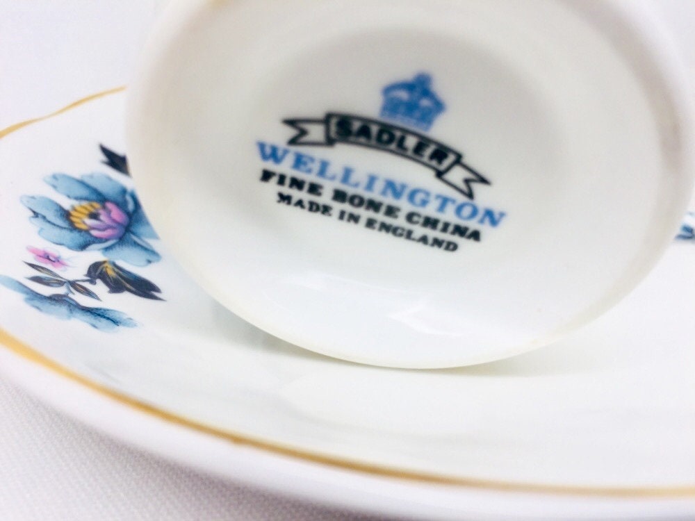 Sadler Wellington Tea Cup and Saucer Vintage Fine Bone China Etsy UK