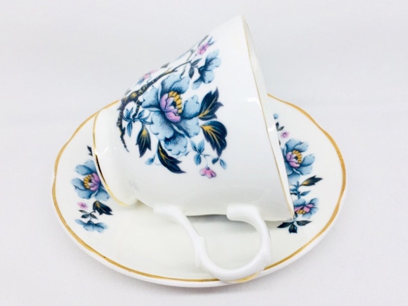 Sadler Wellington Tea Cup and Saucer Vintage Fine Bone China Etsy UK