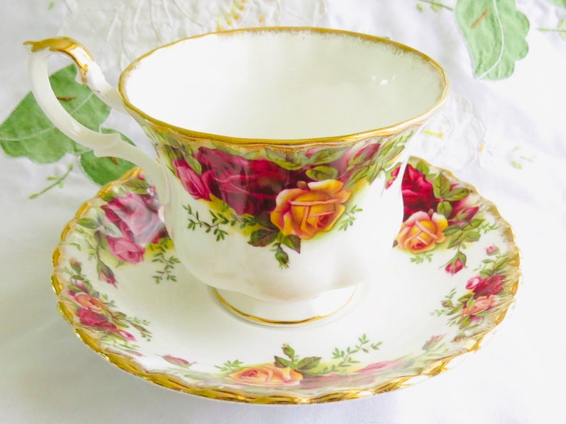 Royal Albert Old Country Roses Tea Cup and Saucer Vintage Etsy