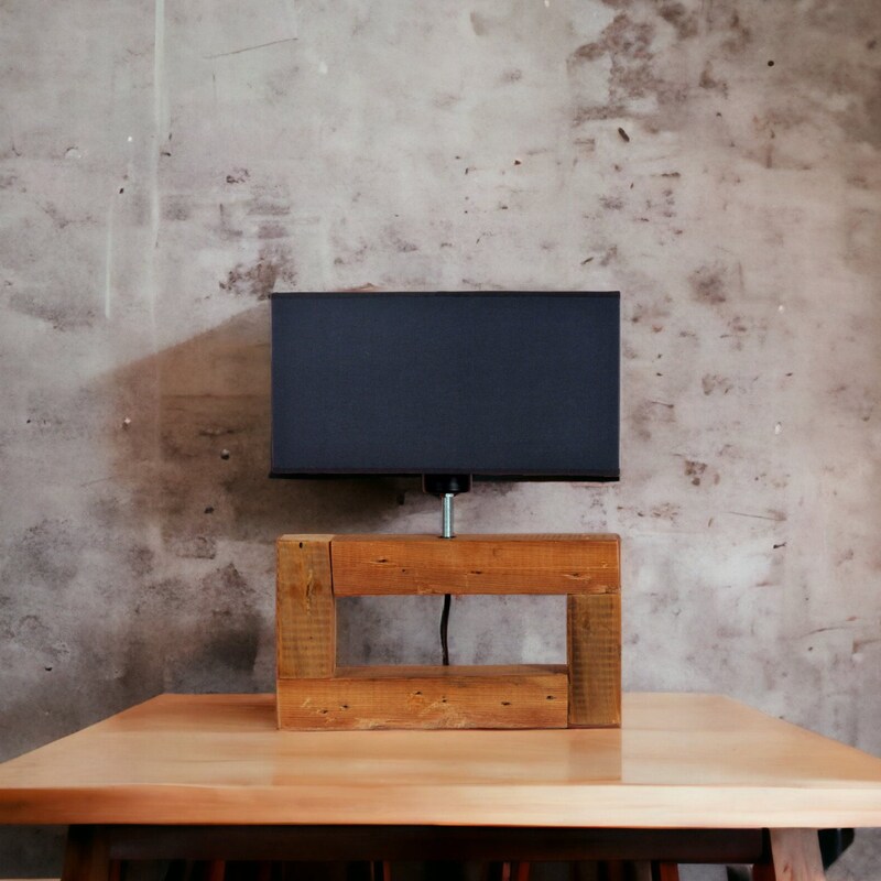Rustic Table Lamp - Etsy