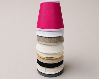 Clip-On Lampshade Bulb Covers |  Mini Pendant Lights | Wall Sconces | 5.5 inch Diameter | Candle Sized