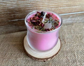 Soul Love Witches Brew Soy Ritual Candle, Soulmate ~ Empathy ~ Self Love, love Soy Ritual Candle, Pink Soy intentions Candle, Romance & Love