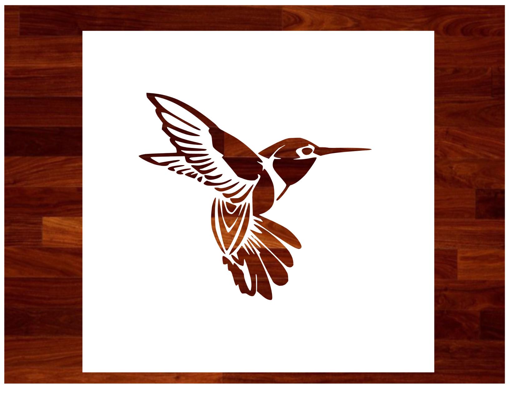 Reusable Custom Hummingbird Stencil - DIY Craft Stencil for Painting ...