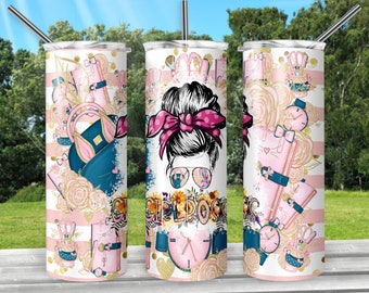 Girl Boss Tumbler  20 oz Skinny Tumbler