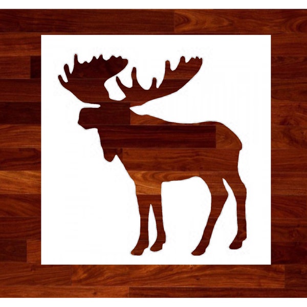 Reusable Custom Moose Stencil - DIY Craft Stencil For Painting