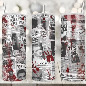 Serial Killers Tumbler 20 oz Skinny Tumbler