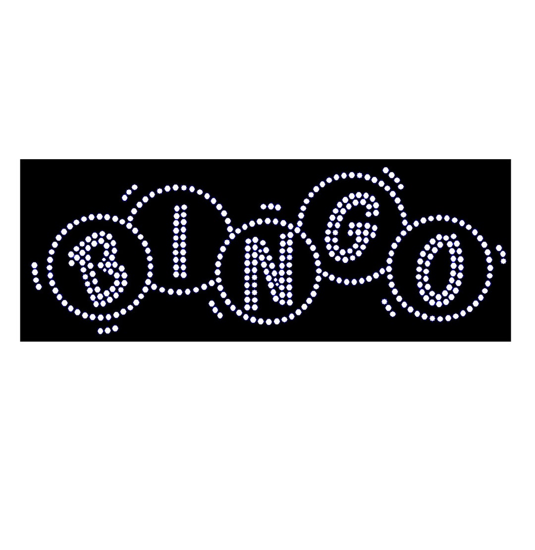 Bingo Rhinestone Iron on Hot Fix Transfer Bling - Ready to Press, Great ...