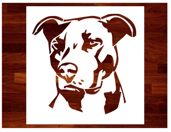 Custom Stencils Pittbull Custom Stencil Etsy custom-stencils-pittbull-custom-stencil-etsy