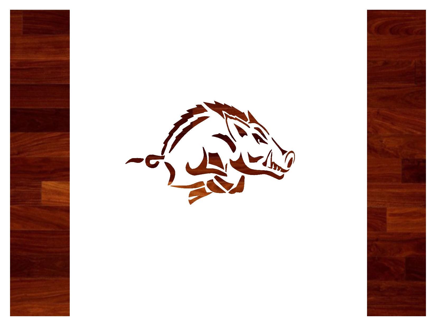 Reusable Custom Razorback Stencil - DIY Craft Stencil for Painting ...