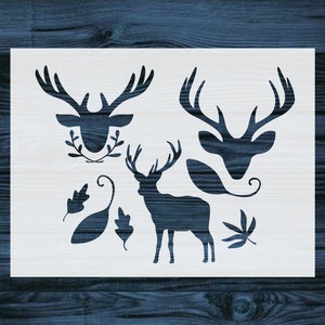 Reusable Custom Deer 8.5 x 11 Stencil - DIY Craft Stencil For Painting