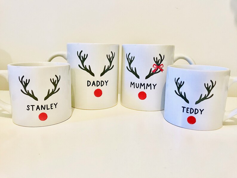 Family Christmas Mugs Custom Christmas Mugs Family Etsy UK