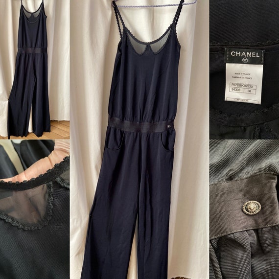 Authentic black Chanel jumpsuit