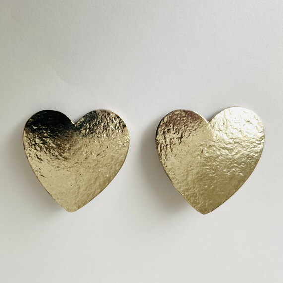 Authentic vintage YSL heart shaped earrings - image 2