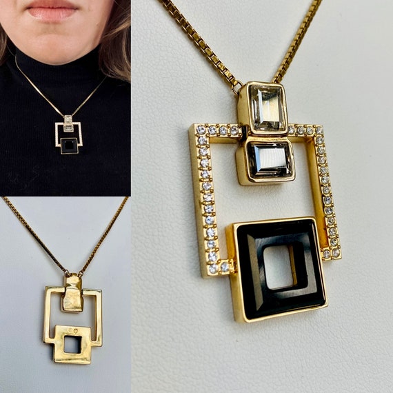 Art Deco style Swarovski necklace