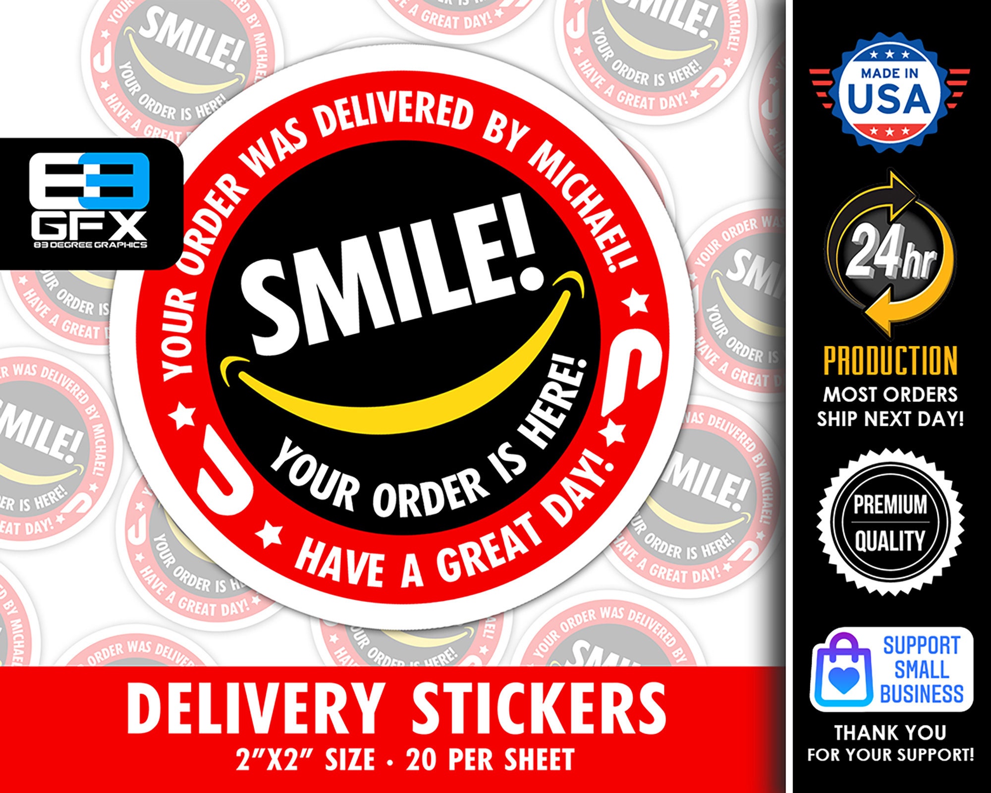 Personalized! Doordash Themed Delivery 2x2 Tips Keep Me Driving