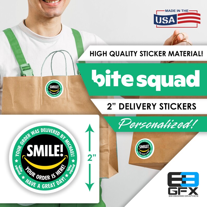 Personalized Bite Squad 2x2 tips Keep Me Etsy