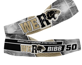 Pre-Designed - Panthers Arm Sleeve (Add Your Name & Number)