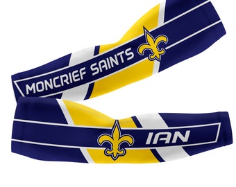 Pre-Designed - Moncrief Saints Arm Sleeve (Add Your Name & Number)